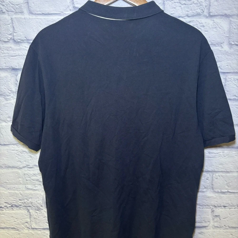 LACOSTE Mens Polo Shirt Size 8 3XL Navy Blue Cotton Quiet Luxury Golf Career - Picture 9 of 12
